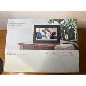 Aura Home - Carver 10" Digital Wifi Frame - Gravel NEW